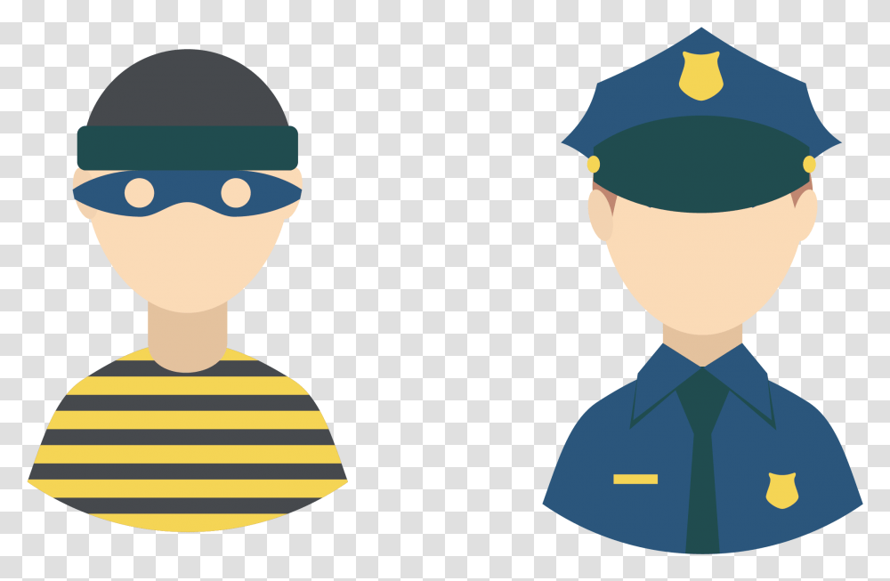 Police Officer Computer File Thief Vector Free, Person, Human, Surgeon, Doctor Transparent Png