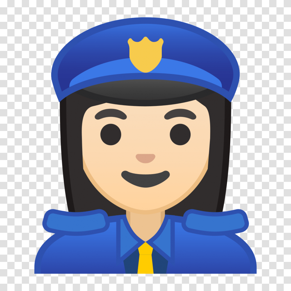 Police Officer Light Skin Tone Icon Emoji Policia, Face, Snowman, Winter, Outdoors Transparent Png