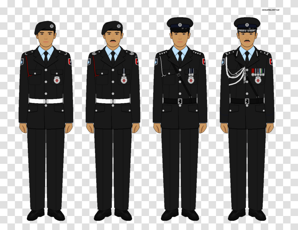 Police Officer Saddam Hussein Military Uniform, Person, Human, Captain, Tie Transparent Png