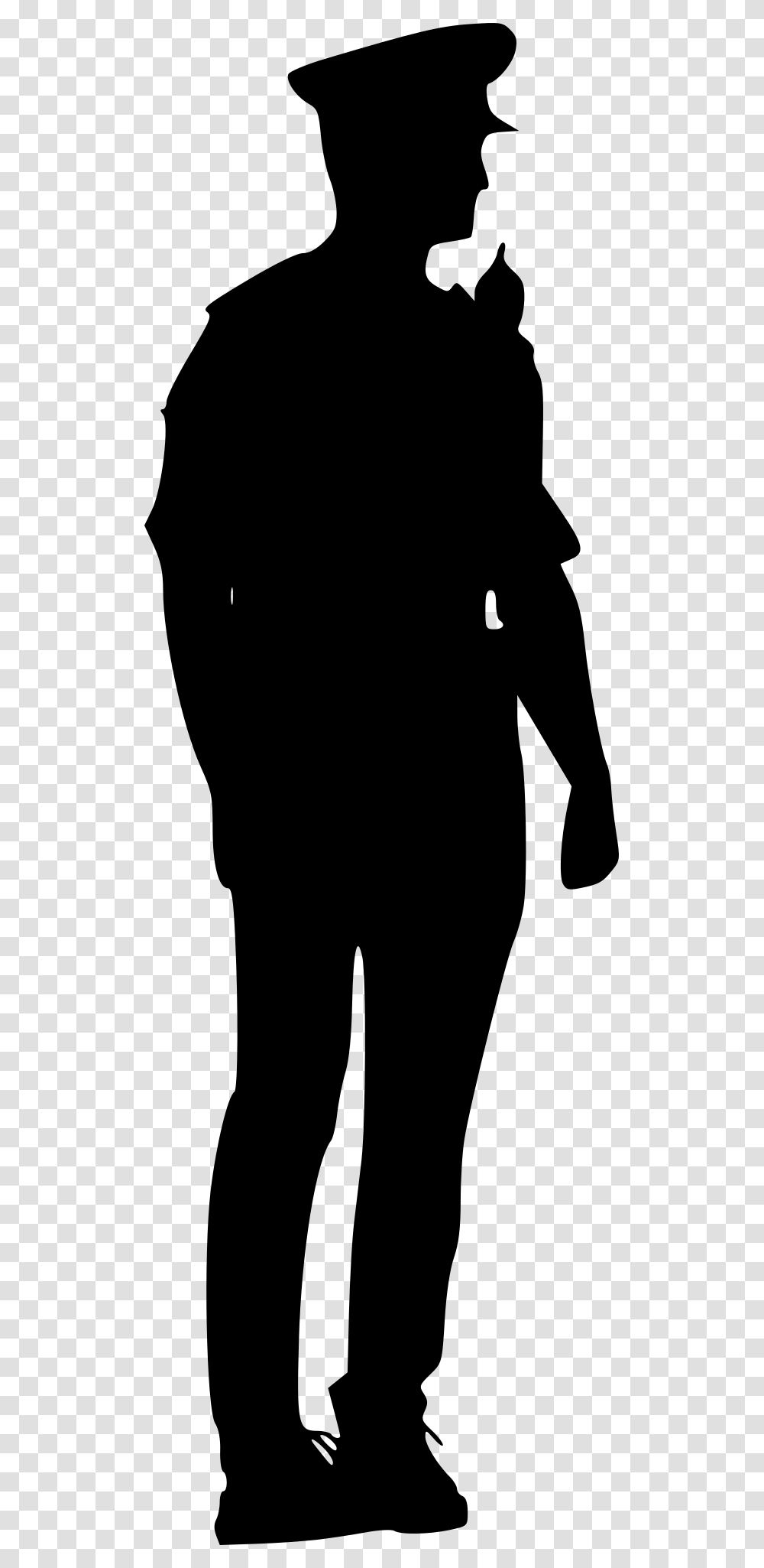 Police Officer Silhouette, Gray, World Of Warcraft Transparent Png