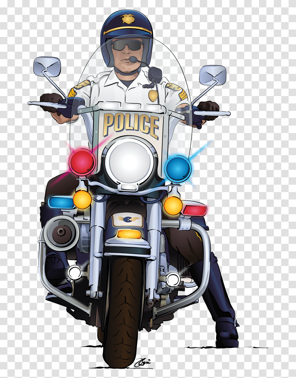 Police On Motorcycle Clip Art, Helmet, Apparel, Vehicle Transparent Png