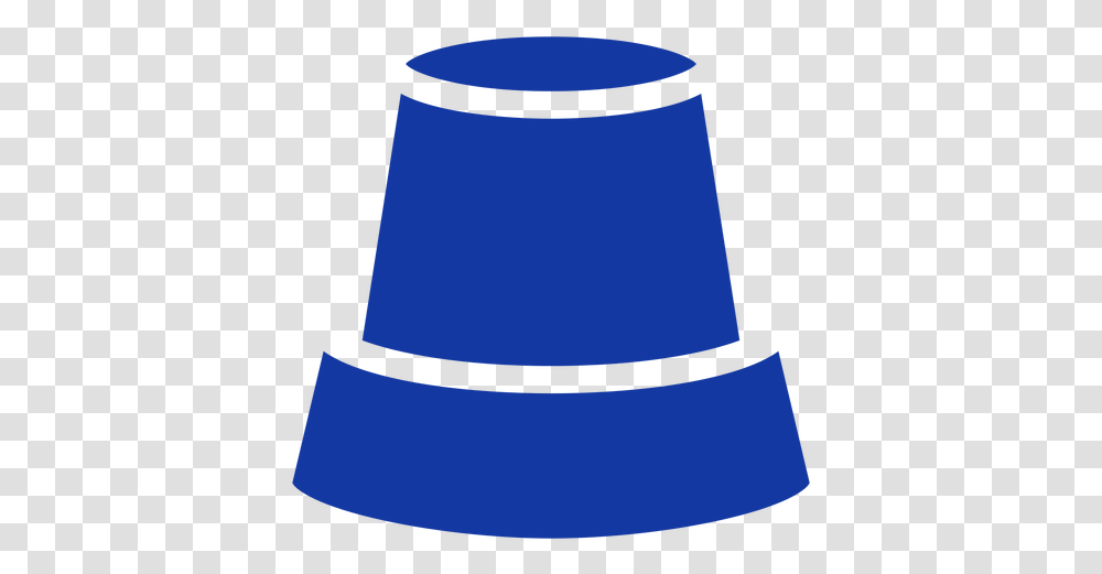 Police Siren Blue Siren Blue, Cylinder, Clothing, Apparel, Hat Transparent Png