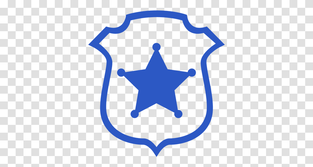 Police Star Badge & Svg Vector File Logo Converse All Star, Symbol, Star Symbol, Emblem, Cross Transparent Png