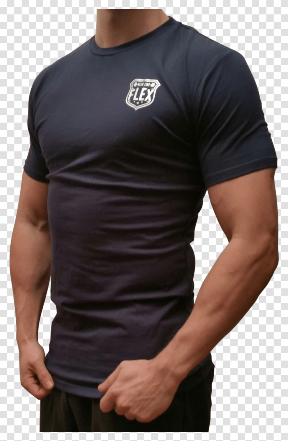 Police T Shirts Navy Thin Blue Line Shirt Active Shirt, Apparel, Sleeve, Person Transparent Png