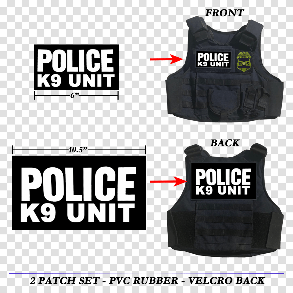 Police Tactical Ballistic Vest, Apparel, Lifejacket Transparent Png