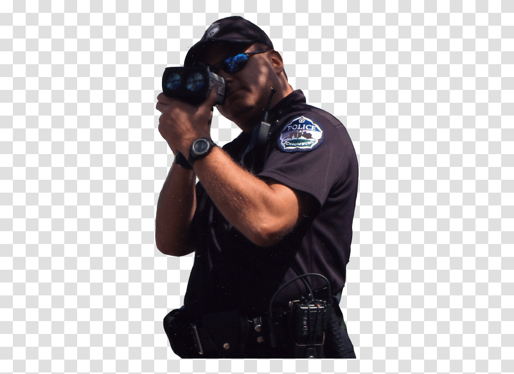 Police With Speed Gun, Person, Human, Sunglasses, Accessories Transparent Png