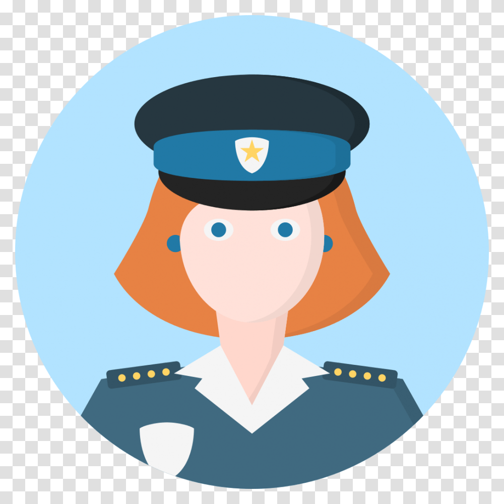 Police Woman Icon, Military Uniform, Officer, Snowman, Winter Transparent Png