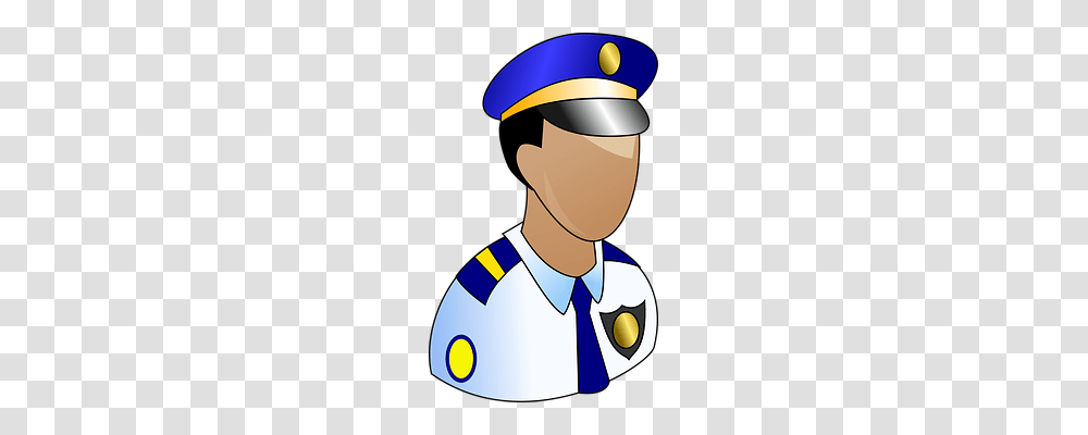 Policeman Person, Label, Tie Transparent Png