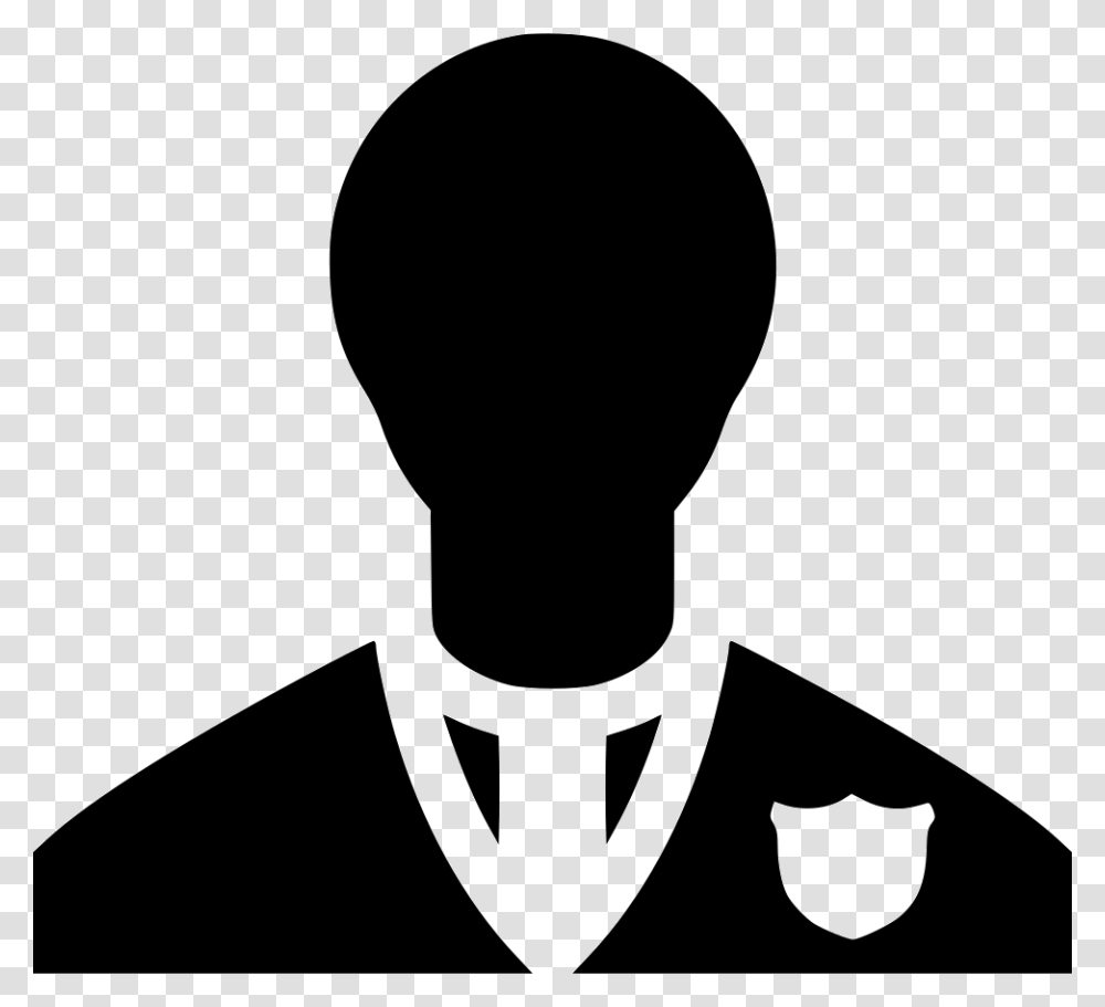 Policeman Business Person Icon, Stencil, Silhouette Transparent Png