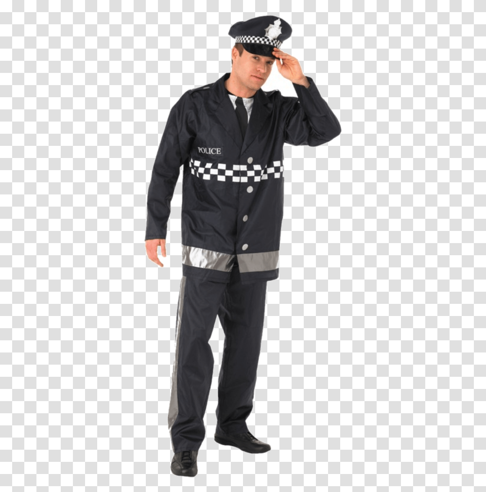 Policeman Costume Download Uk Police Fancy Dress, Person, Coat, Suit Transparent Png