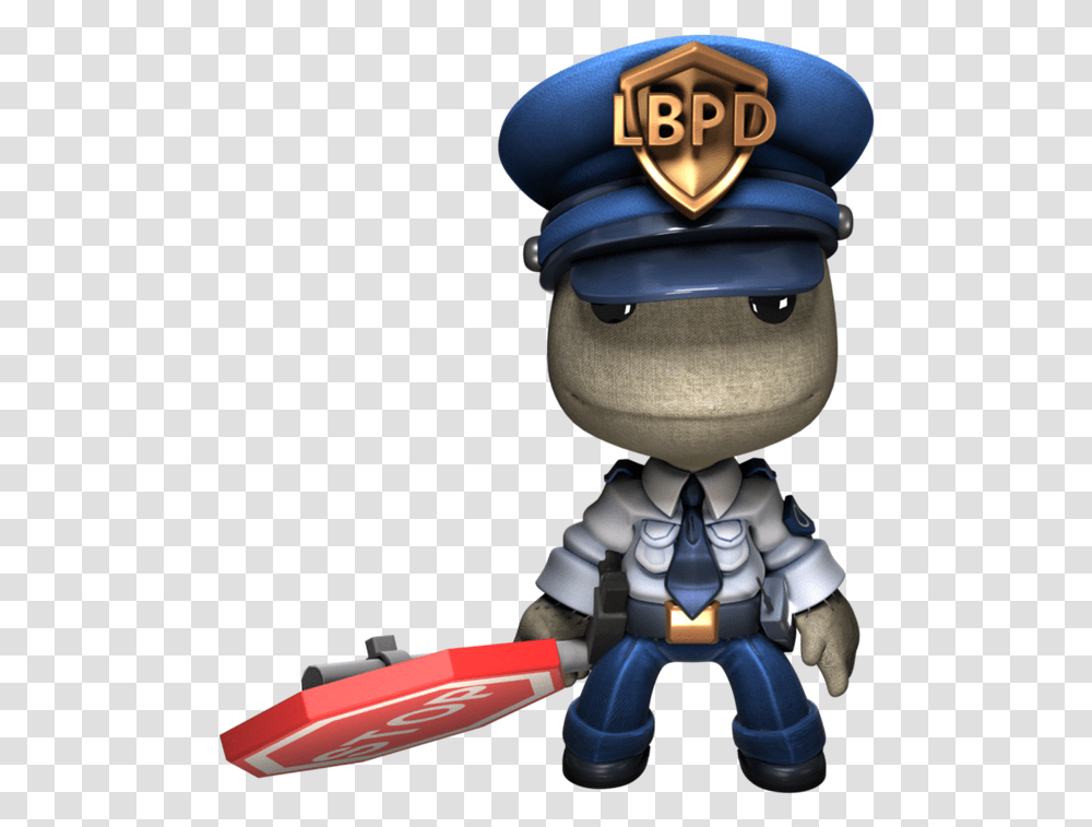 Policeman Front Little Big Planet Police, Toy, Figurine, Apparel Transparent Png