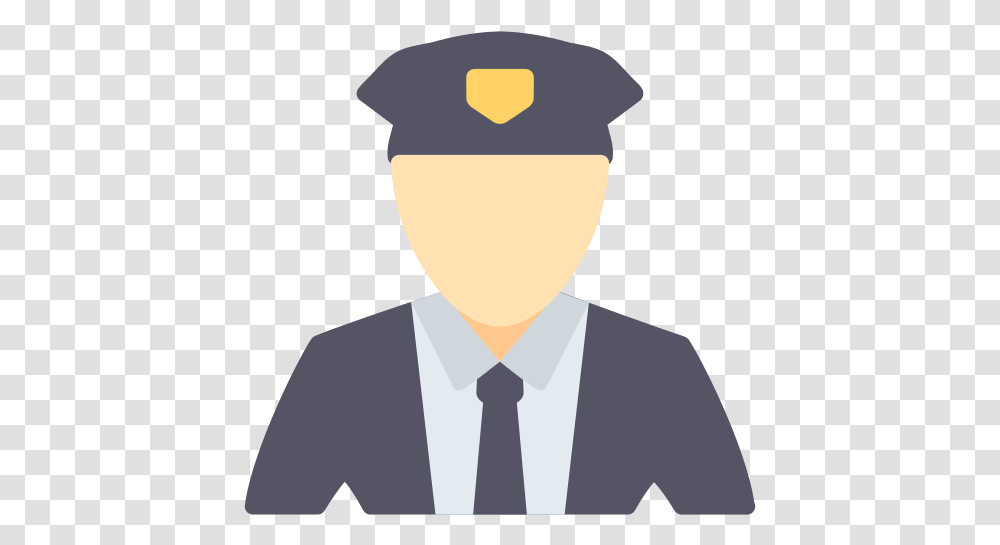 Policeman Icon Myiconfinder For Graduation, Clothing, Person, Tie, Accessories Transparent Png