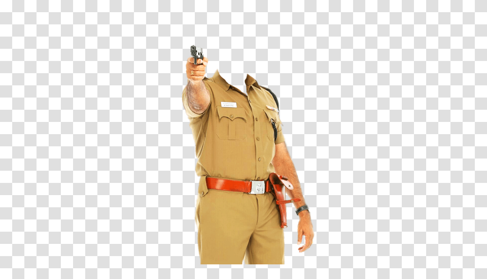 Policeman, Person, Human, Khaki, Buckle Transparent Png