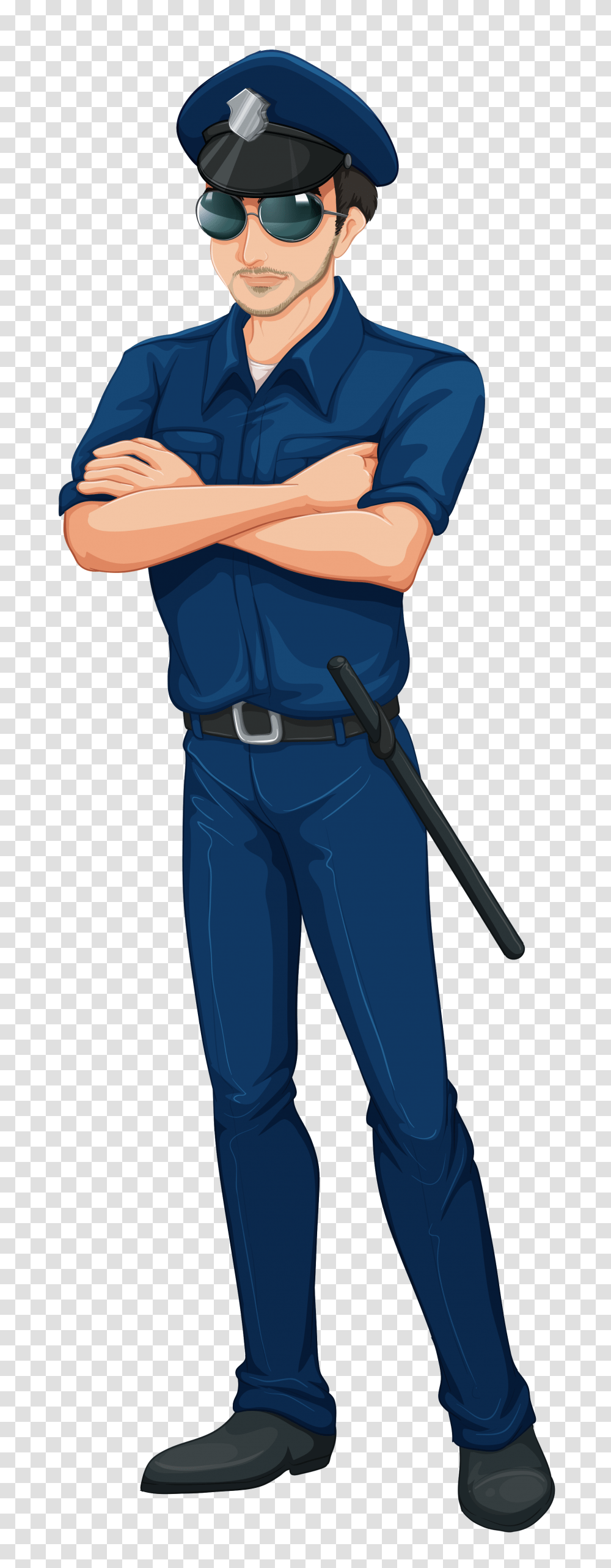 Policeman, Person, Pants, Sunglasses Transparent Png