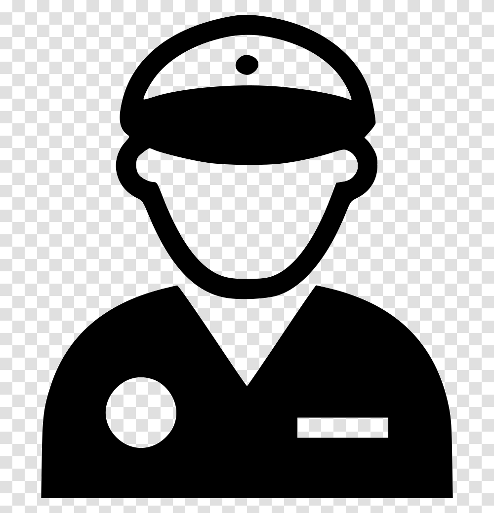 Policeman, Person, Stencil, Face Transparent Png