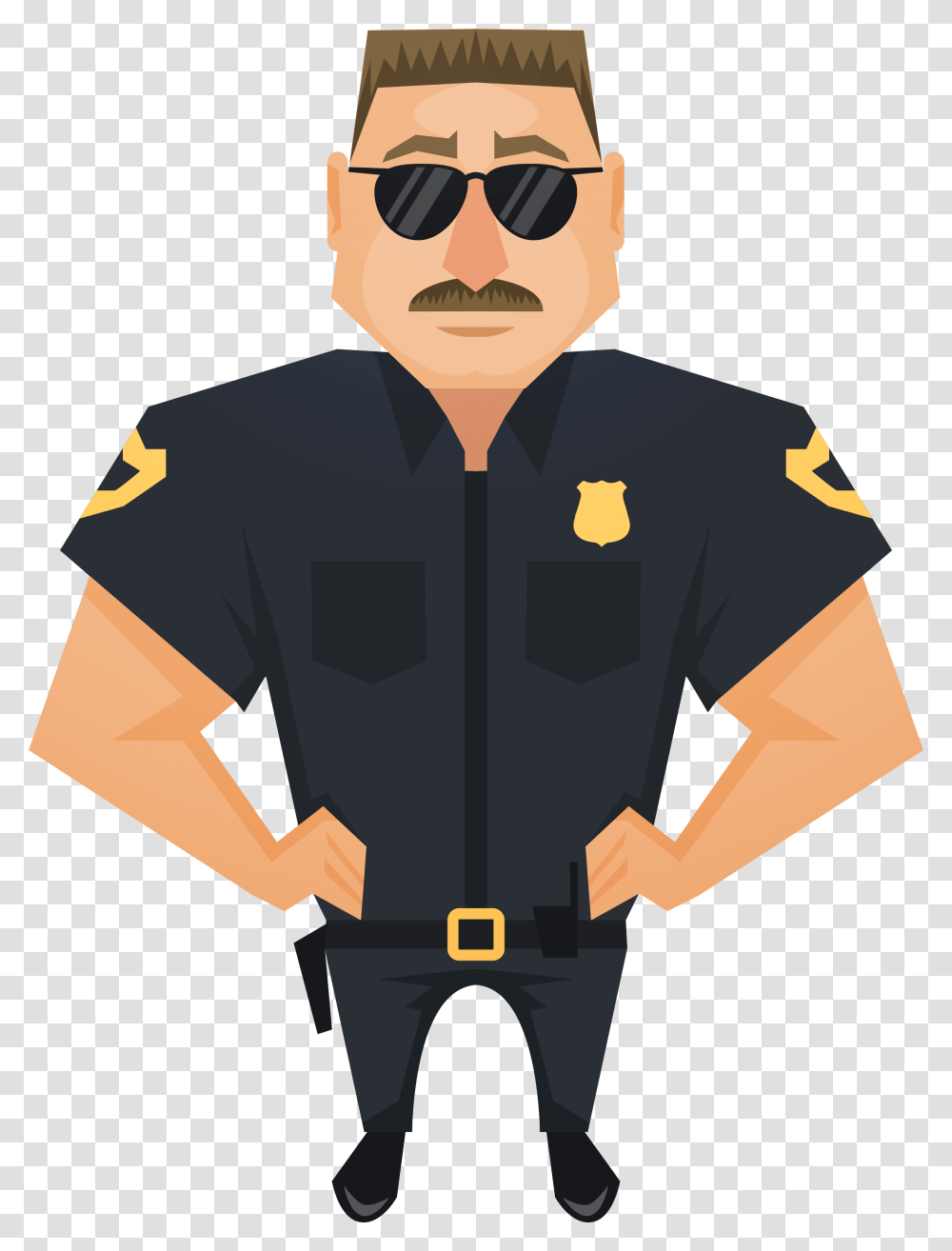 Policeman, Person, Sunglasses, Accessories Transparent Png