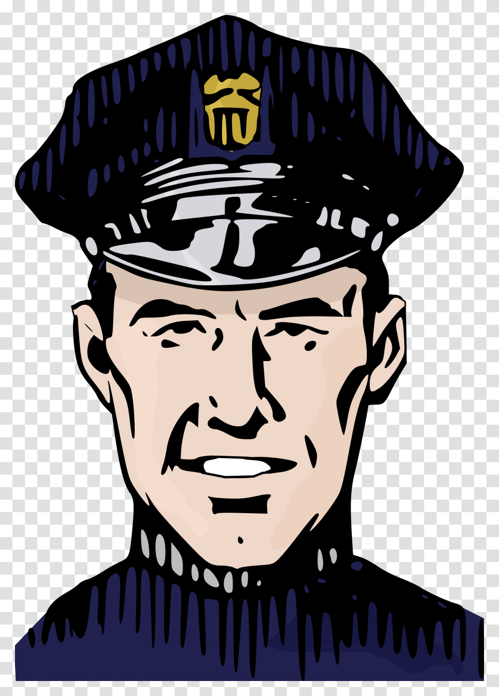 Policeman, Poster, Advertisement, Face, Officer Transparent Png