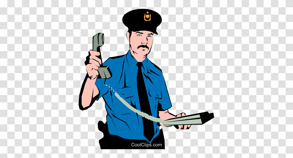 Policeman Royalty Free Vector Clip Art Illustration, Person, Human, Military, Military Uniform Transparent Png