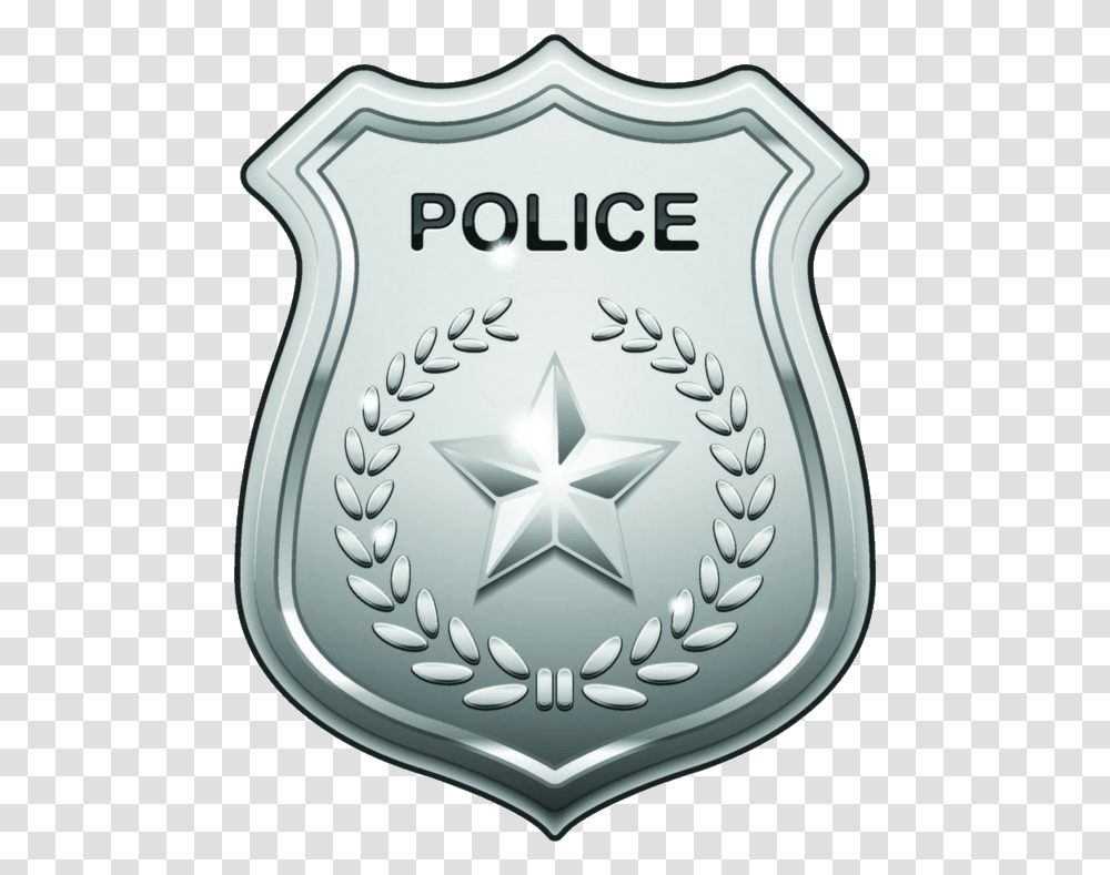 Policia Background Police Badge Clipart, Logo, Trademark, Clock Tower Transparent Png