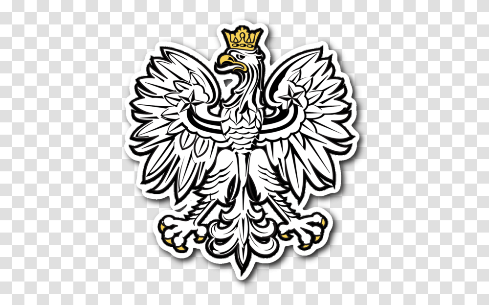 Polish Eagle Die Cut Vinyl Sticker Pawlowski Polish Pride Lined Journal, Emblem Transparent Png