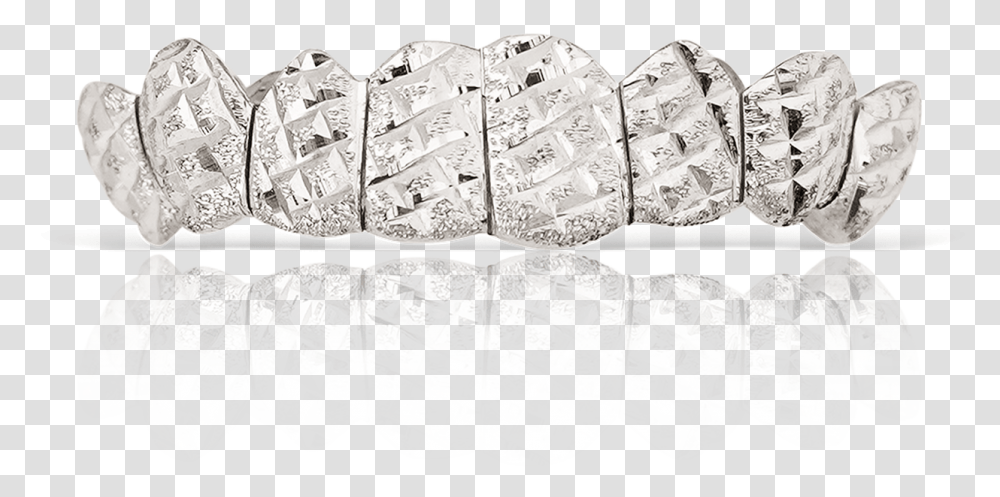 Polished Diamond Cut White Gold Teeth Diamond Grillz, Gemstone, Jewelry, Accessories, Silver Transparent Png