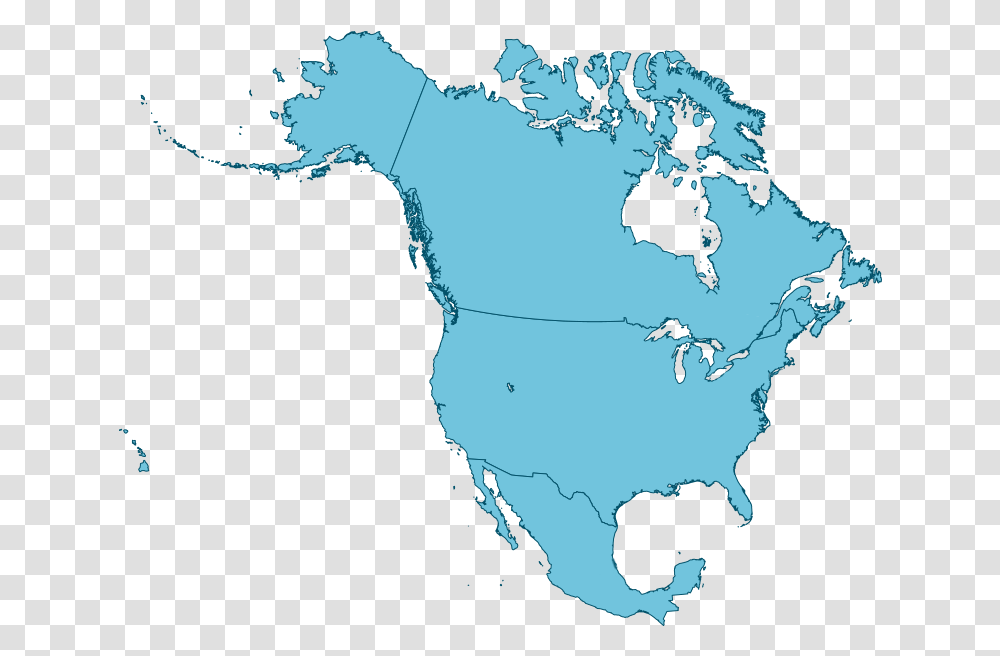 Political Borders Of North America, Astronomy, Outer Space, Universe, Planet Transparent Png