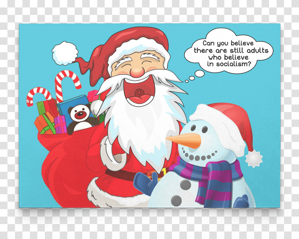 Political Funny Christmas Card Santa Claus Christmas Meme, Comics, Book, Bird, Animal Transparent Png