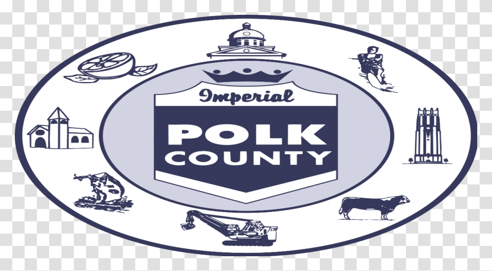 Polk County Florida Seal, Label, Dish, Meal Transparent Png