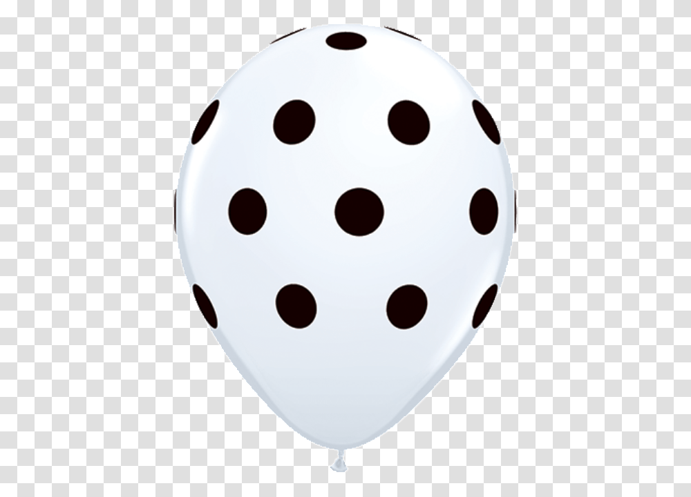 Polka Dot Balloons White Black Ink, Giant Panda, Bear, Wildlife, Mammal Transparent Png
