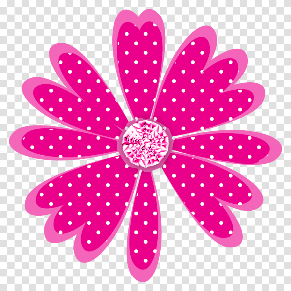 Polka Dot Cross Clipart Motif, Purple, Petal, Flower, Plant Transparent Png