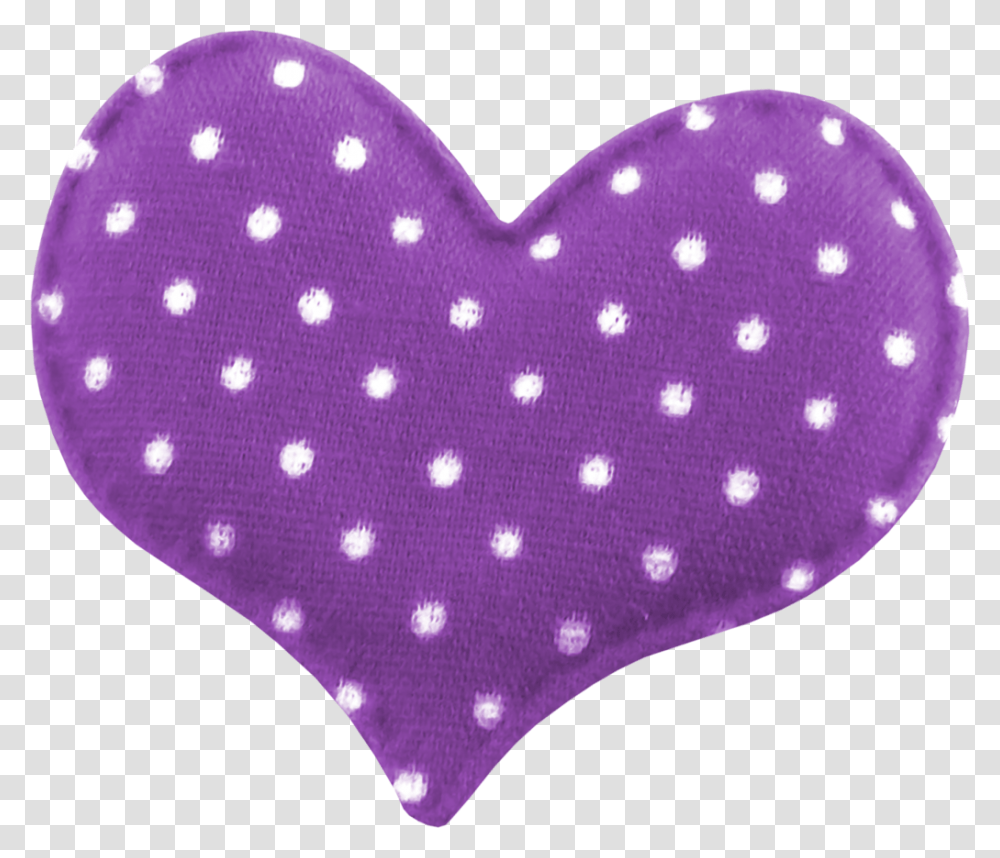 Polka Dot, Cushion, Heart, Texture, Pillow Transparent Png