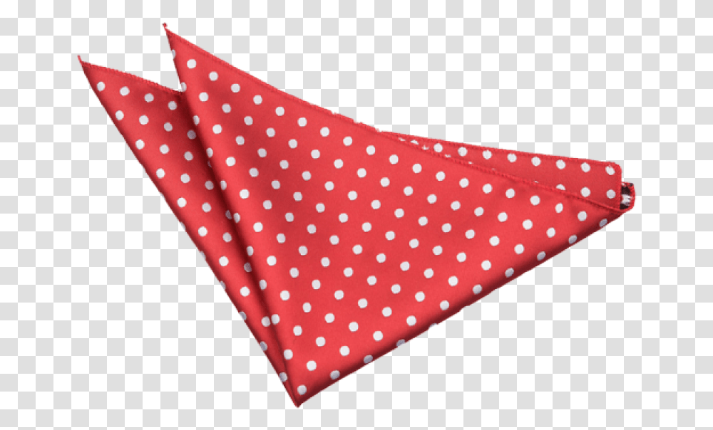 Polka Dot Dark Red Handkerchief Image Handkerchief Transparent Png