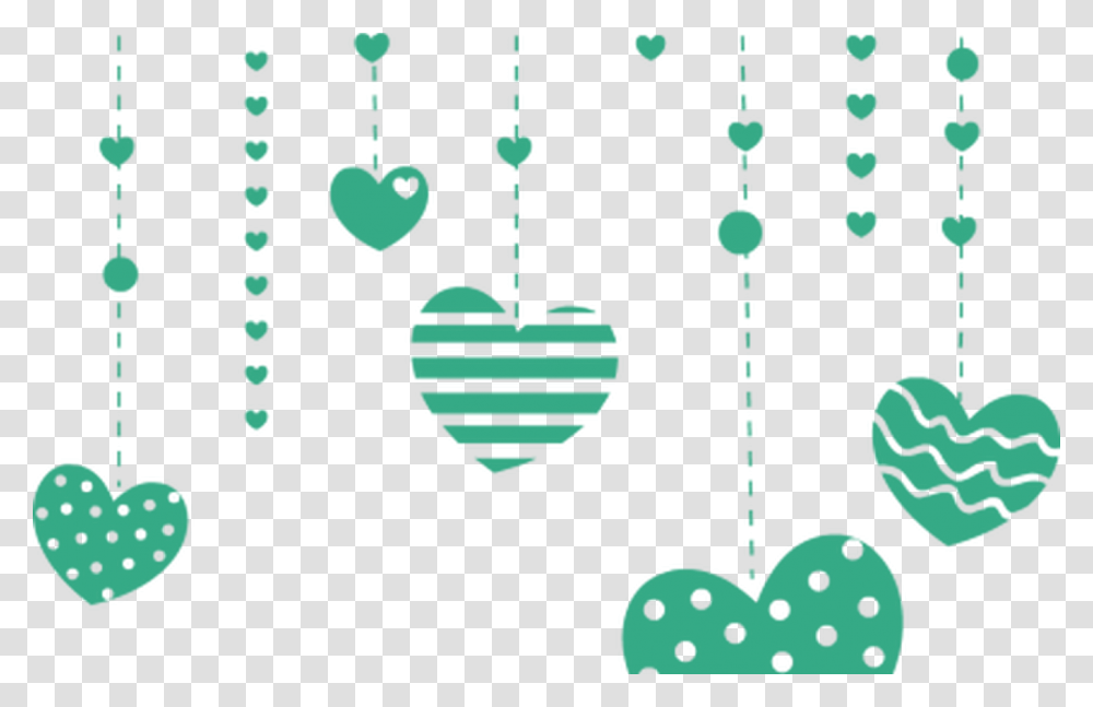 Polka Dot Falling Hearts Free Clip Arts Online Fotor Clip Art, Green, Ornament, Number Transparent Png