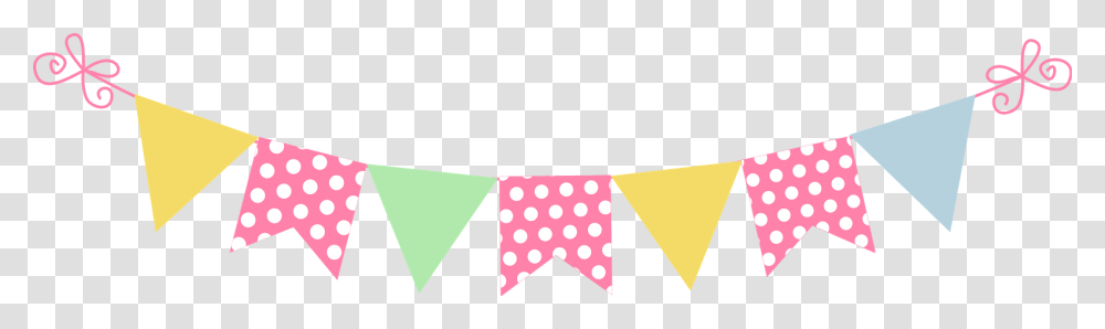 Polka Dot Triangle Banner Clipart Background Pink Bunting Clipart, Texture, Tie, Accessories, Accessory Transparent Png