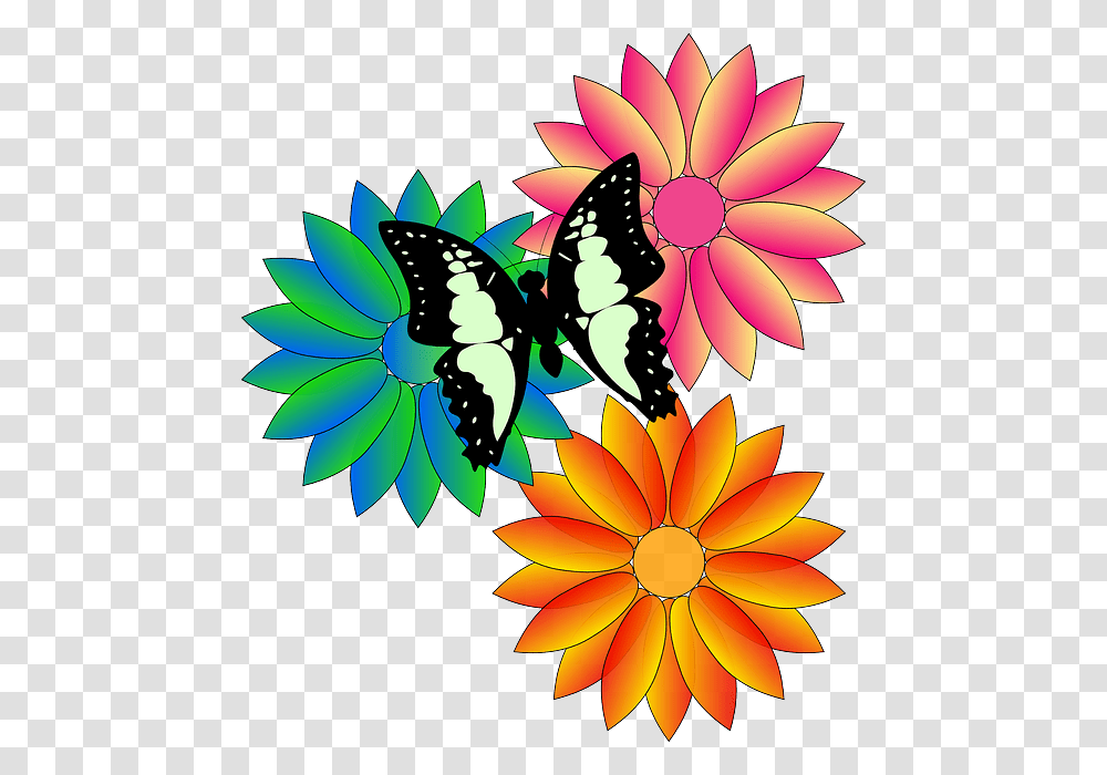 Pollination Clipart Sping, Floral Design, Pattern, Animal Transparent Png