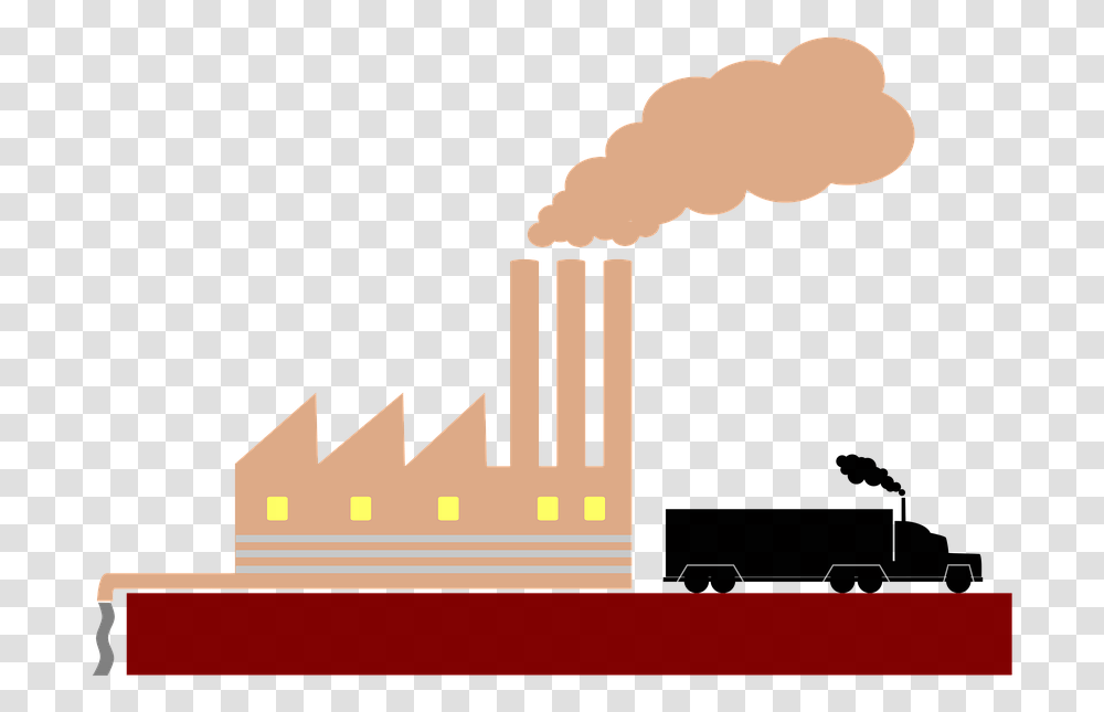 Pollution Waste Environment Factory Industry Smoke Truck Air Pollution, Power Plant, Building Transparent Png