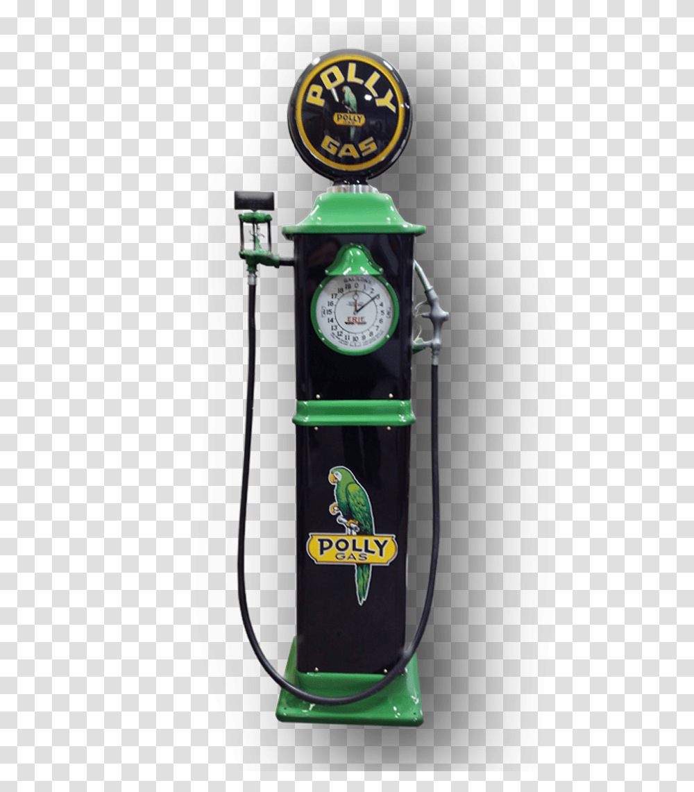 Polly 1931 Erie Clock Face Gas Pump Quartz Clock, Machine, Bird, Animal, Clock Tower Transparent Png