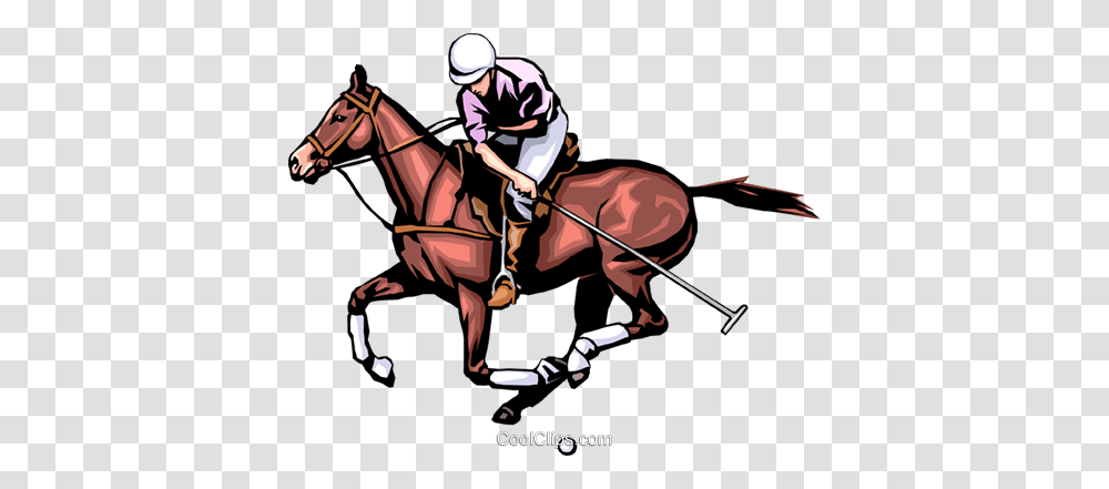 Polo Player Royalty Free Vector Clip Art Illustration, People, Person, Human, Equestrian Transparent Png