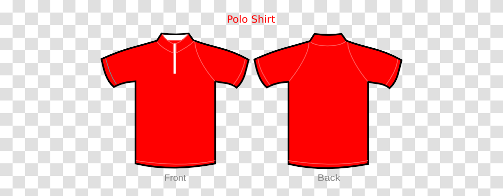 Polo Shirt Red With Zipper Clip Art, Apparel, T-Shirt, Jersey Transparent Png