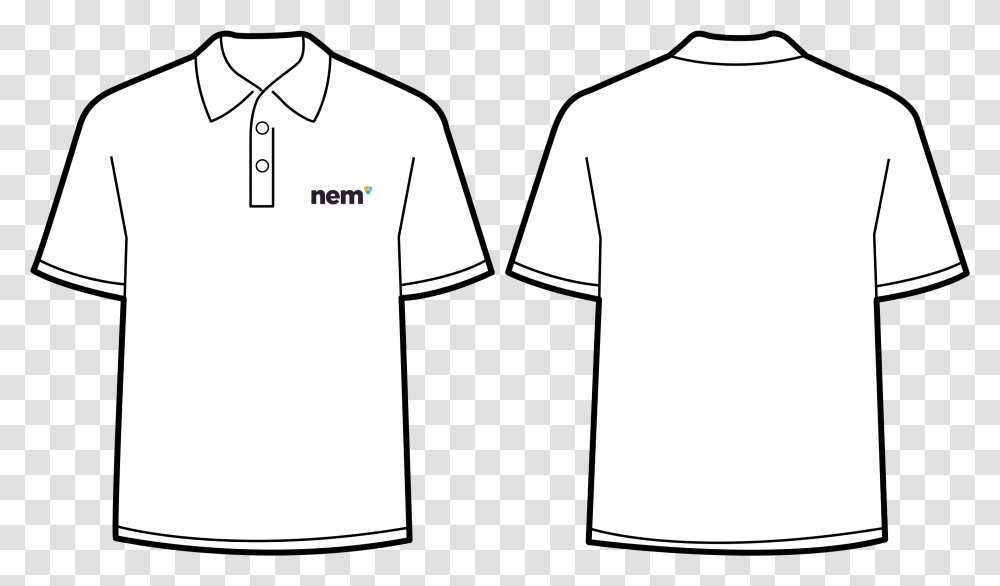 Polo Shirt Template, Apparel, T-Shirt, Jersey Transparent Png