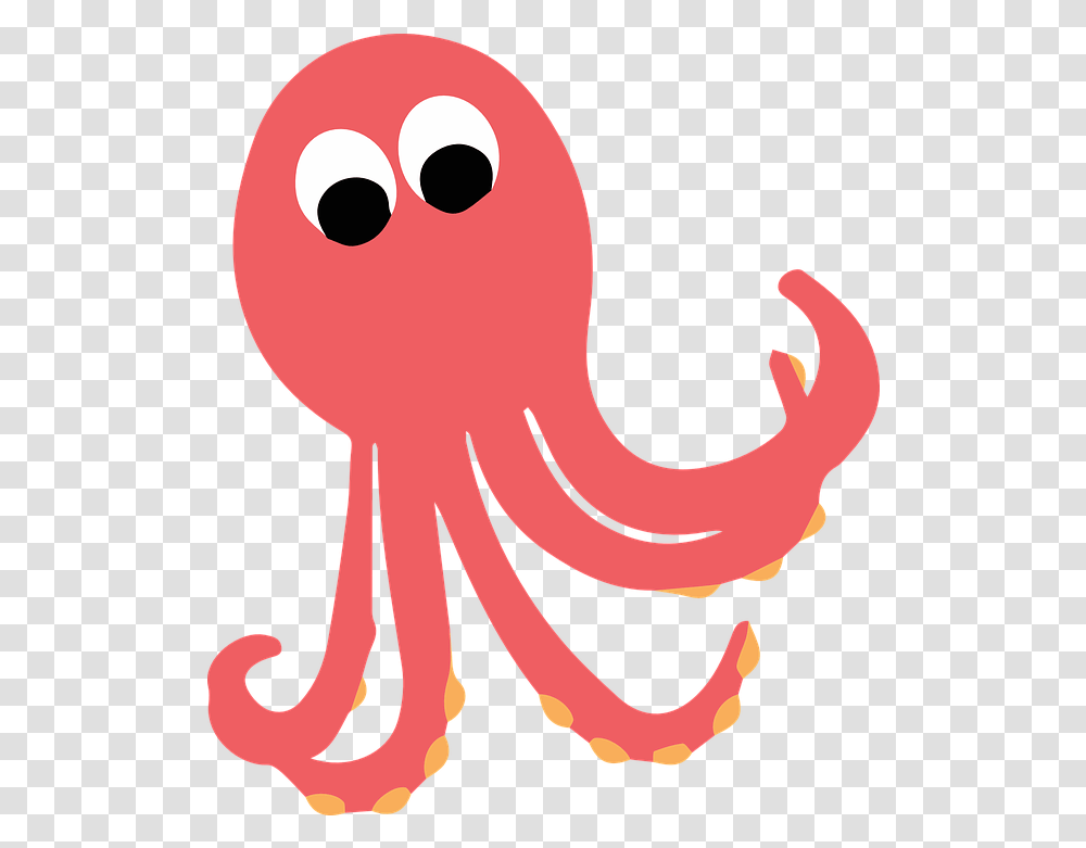 Polvo Vetor 4 Image Cartoon Ocean Animals, Bird, Octopus, Invertebrate, Sea Life Transparent Png