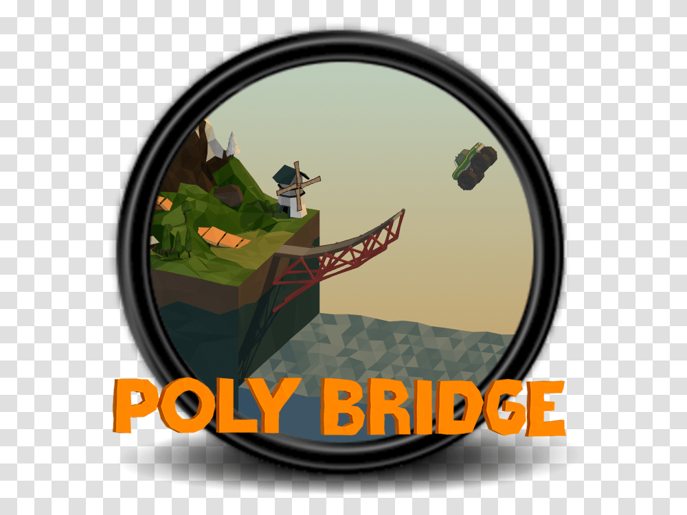 Poly Bridge Icon Icono De Poly Bridge, Window, Porthole, Counter Strike Transparent Png