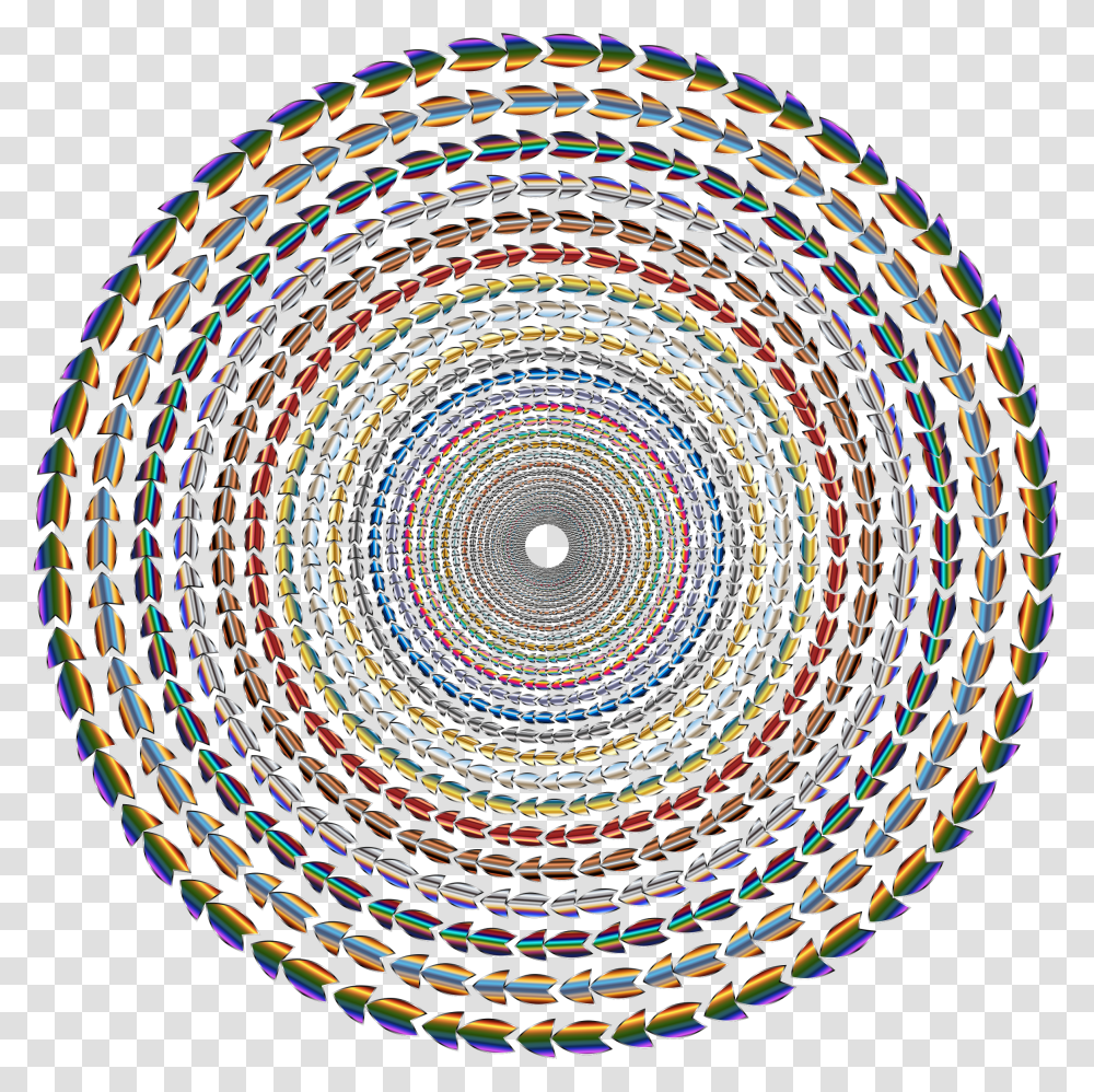 Polychromatic Colorful Clip Arts Steve Madden Black Shiny Flats, Rug, Spiral, Pattern, Ornament Transparent Png