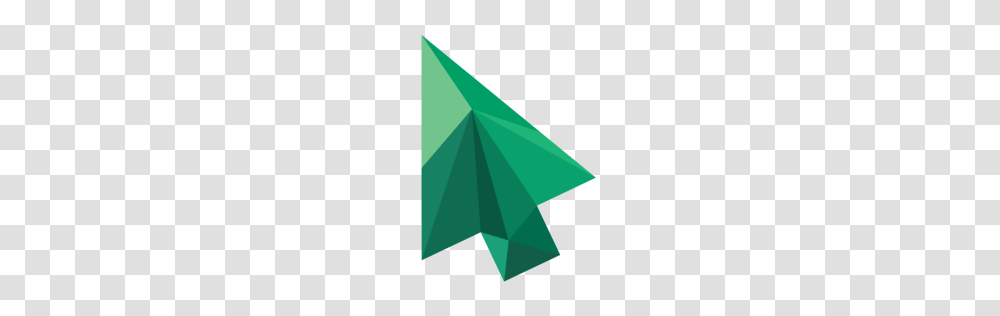 Polygonal Cursor Icon Myiconfinder, Triangle, Origami, Paper Transparent Png