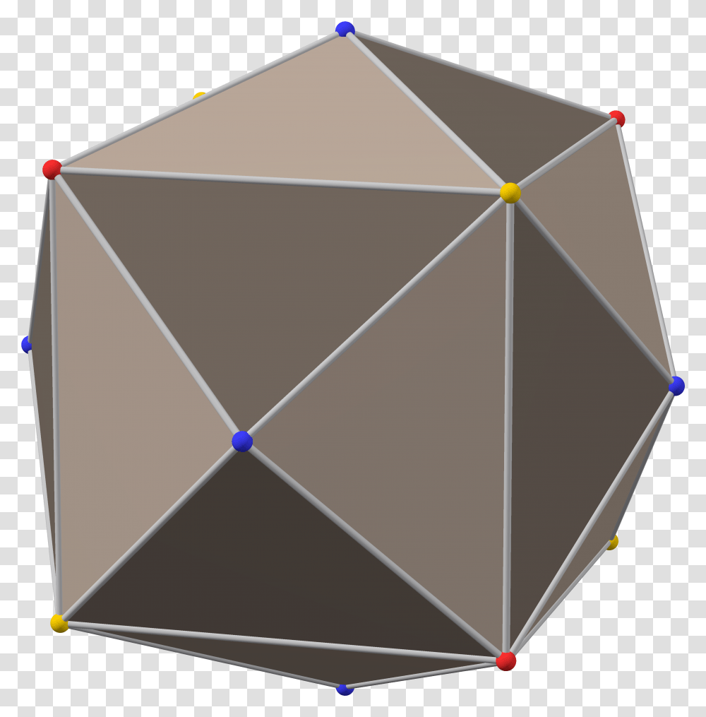 Polyhedron Great Rhombi 4 4 Dual Max Umbrella, Triangle, Patio Umbrella, Pattern, Diagram Transparent Png