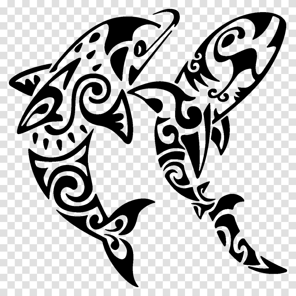 Polynesia Tattoo Shark Mori People T Moko Shark Tattoo, Stencil, Pattern Transparent Png