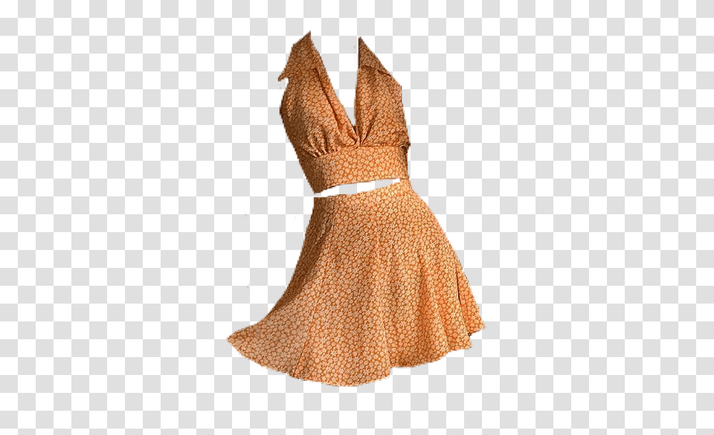 Polyvore Polyvorepng Orange Dress Summer Cocktail Dress, Apparel, Evening Dress, Robe Transparent Png