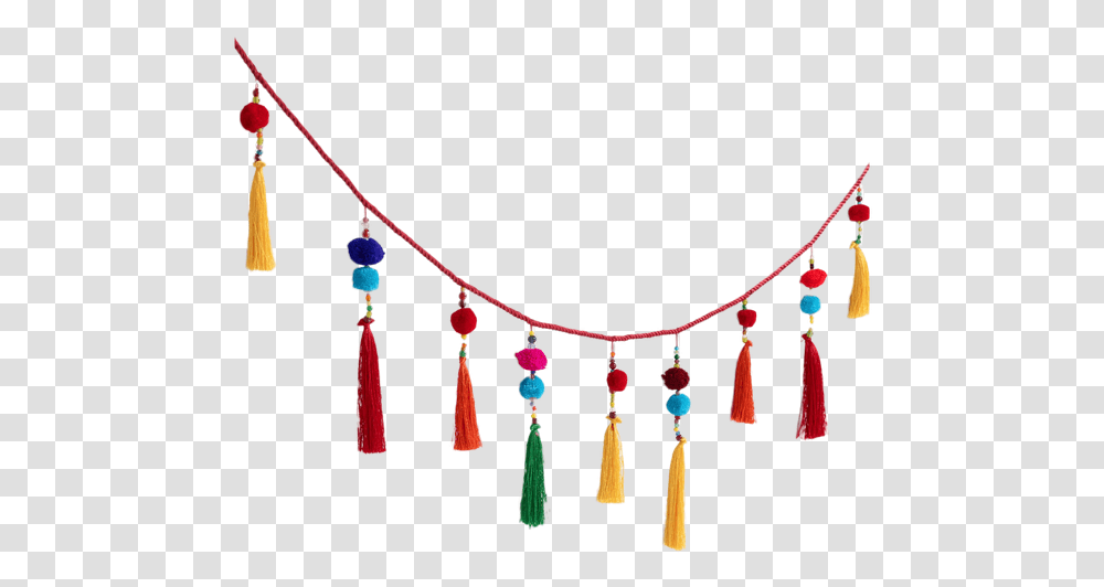 Pom And Tassel Garland Decorative, Accessories, Accessory, Jewelry, Necklace Transparent Png