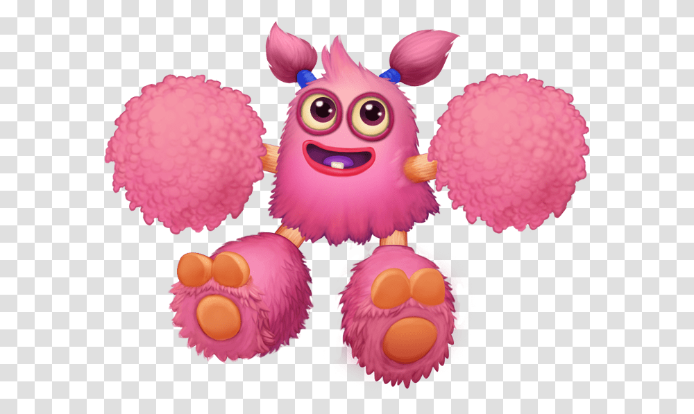 Pom Baby Stickpng My Singing Monsters Dawn Of Fire Pom Pom, Purple, Toy, Art, Pinata Transparent Png