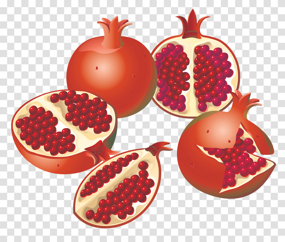 Pomegranate, Fruit, Plant, Food, Produce Transparent Png